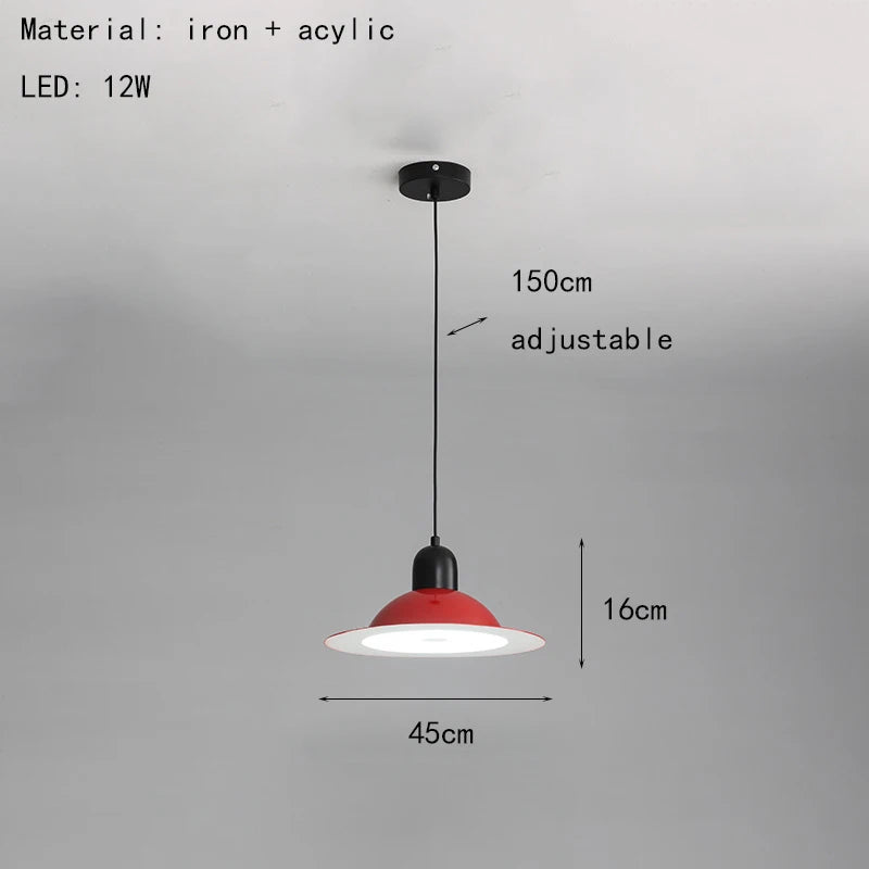 suspension led métal fil réglable lampe suspension