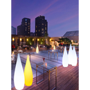 Waterproof solar garden floor lamp with water drop shape