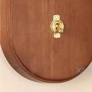 Wabi-sabi retro solid wood wall light with switch