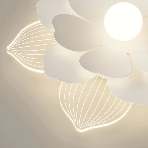 Modern petal flower ceiling light for interior decoration - vue 7 sur 10
