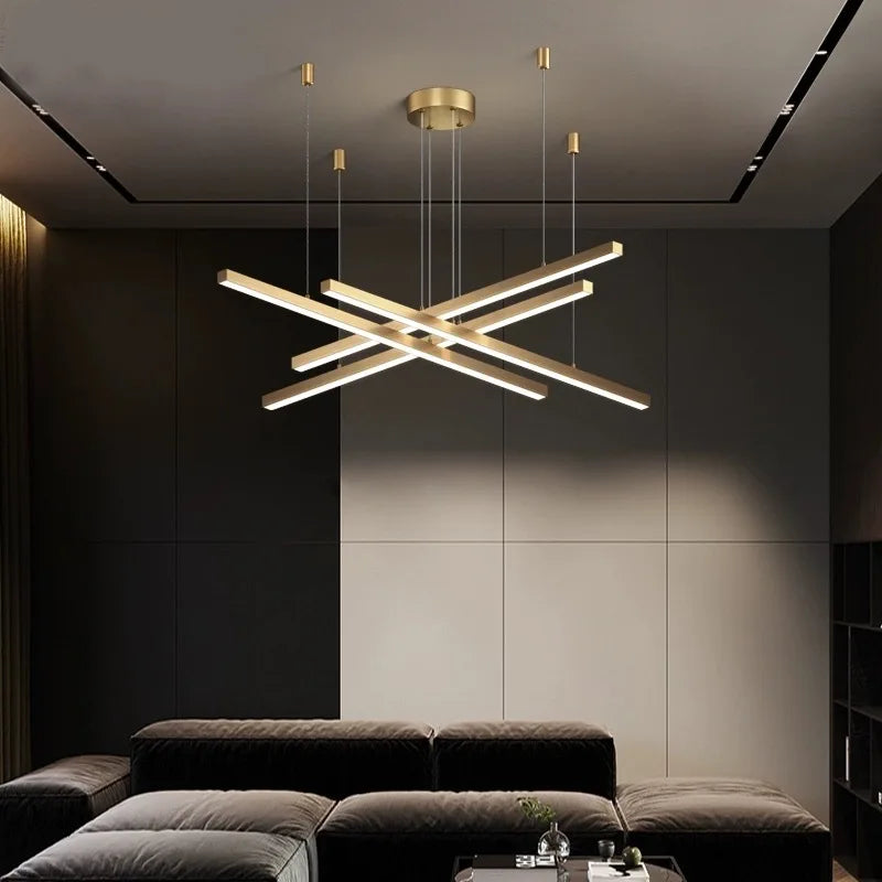 Modern creative pendant light with interchangeable design for interior decor - vue 4 sur 9