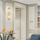 Modern glass wall light with Tiffany crystal and designer lighting