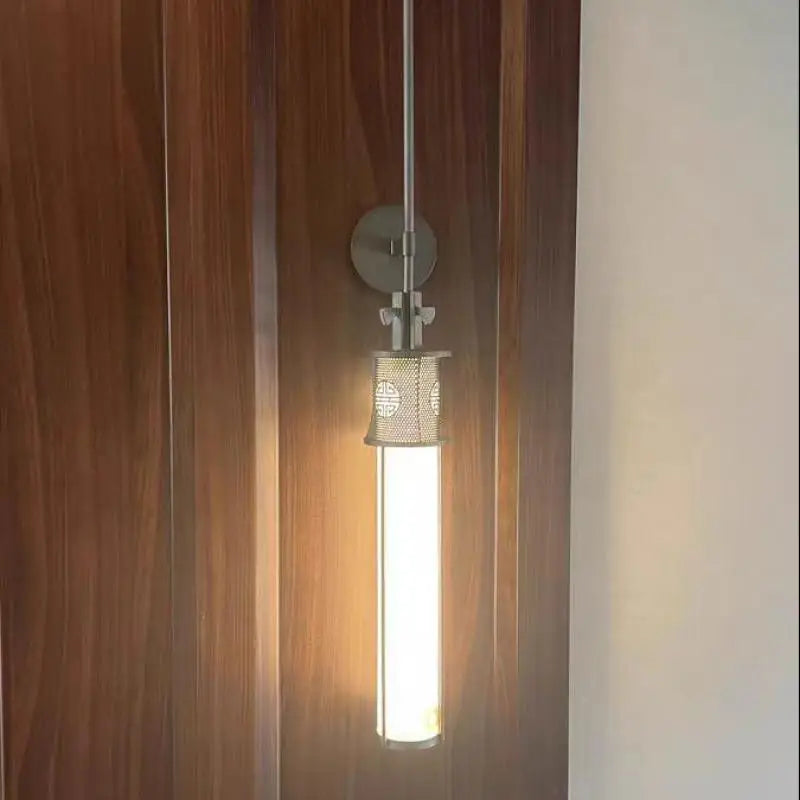 applique murale vintage en marbre et acier inoxydable design élégant - vue 4 sur 14