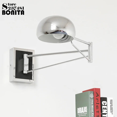 Modern adjustable retractable wall light with dimmable LED