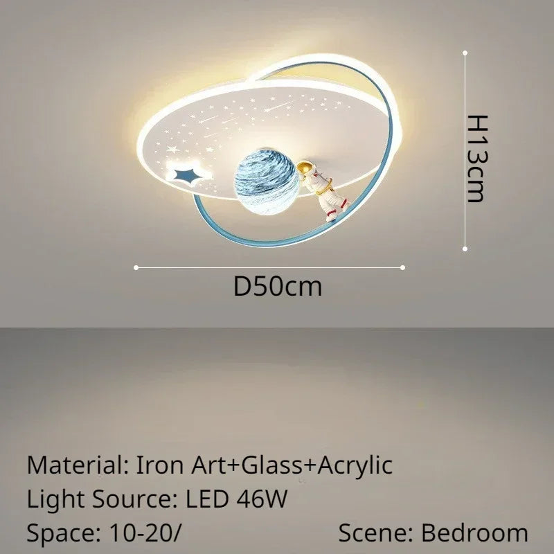 Children's modern LED ceiling light for kids' bedrooms, home decoration and lighting 2023 - vue 10 sur 12