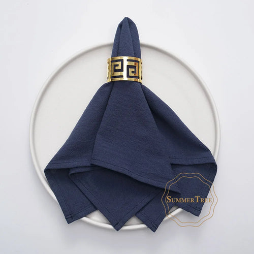 Vintage pastoral washed cotton table napkin