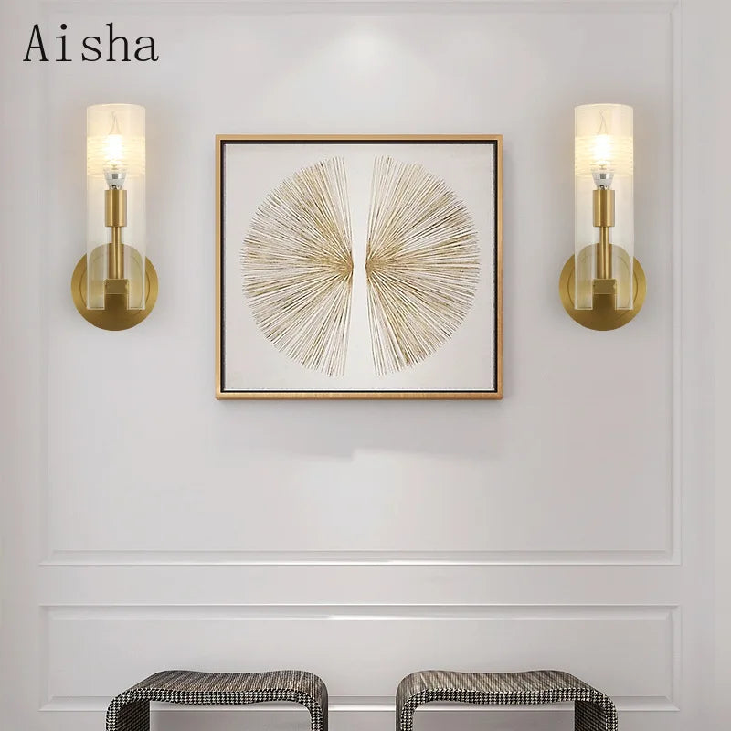 Nordic gold wall light for versatile home decor