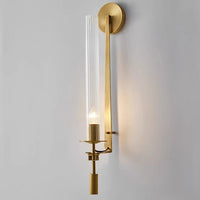 Modern copper wall light