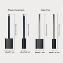 Luxury toilet brush in metal and plastic with removable holder