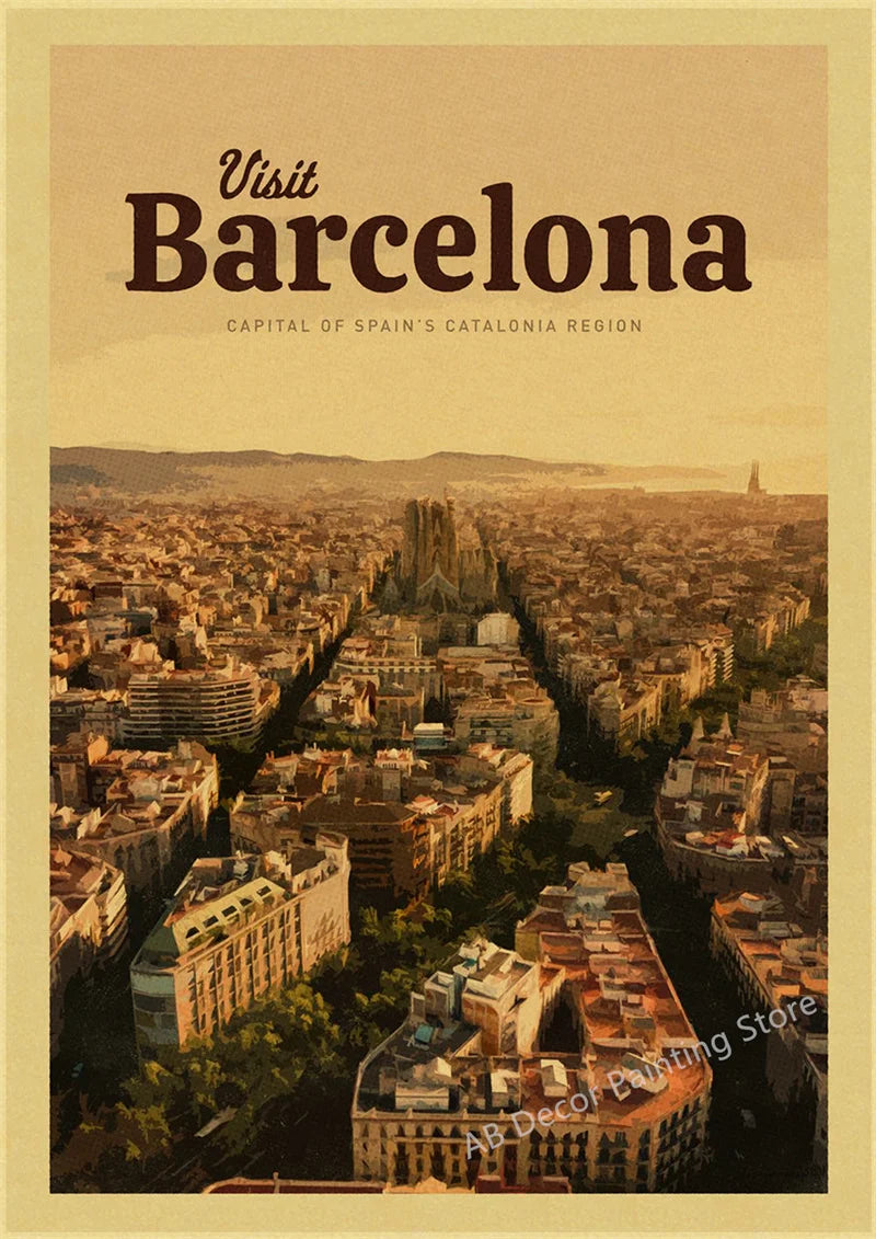 Vintage travel poster for tourism enthusiasts