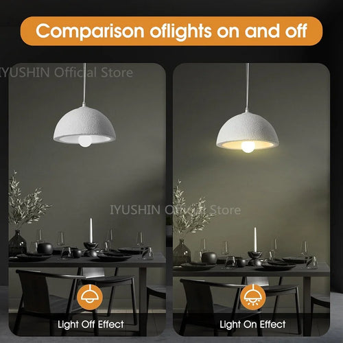 Nordic wabi sabi chandelier for interior decor and pendant lighting - vue 6 sur 11