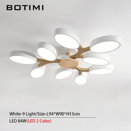Grey tree-shaped LED ceiling light - vue 18 sur 32