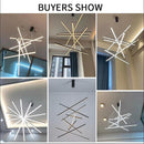 Modern Design Simple LED Ceiling Light, Penthouse Lobby Duplex Corridor Hotel Lobby Living Room Ceiling Decoration Chandelier