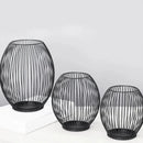 Elegant metal candle holder for weddings and festive decor