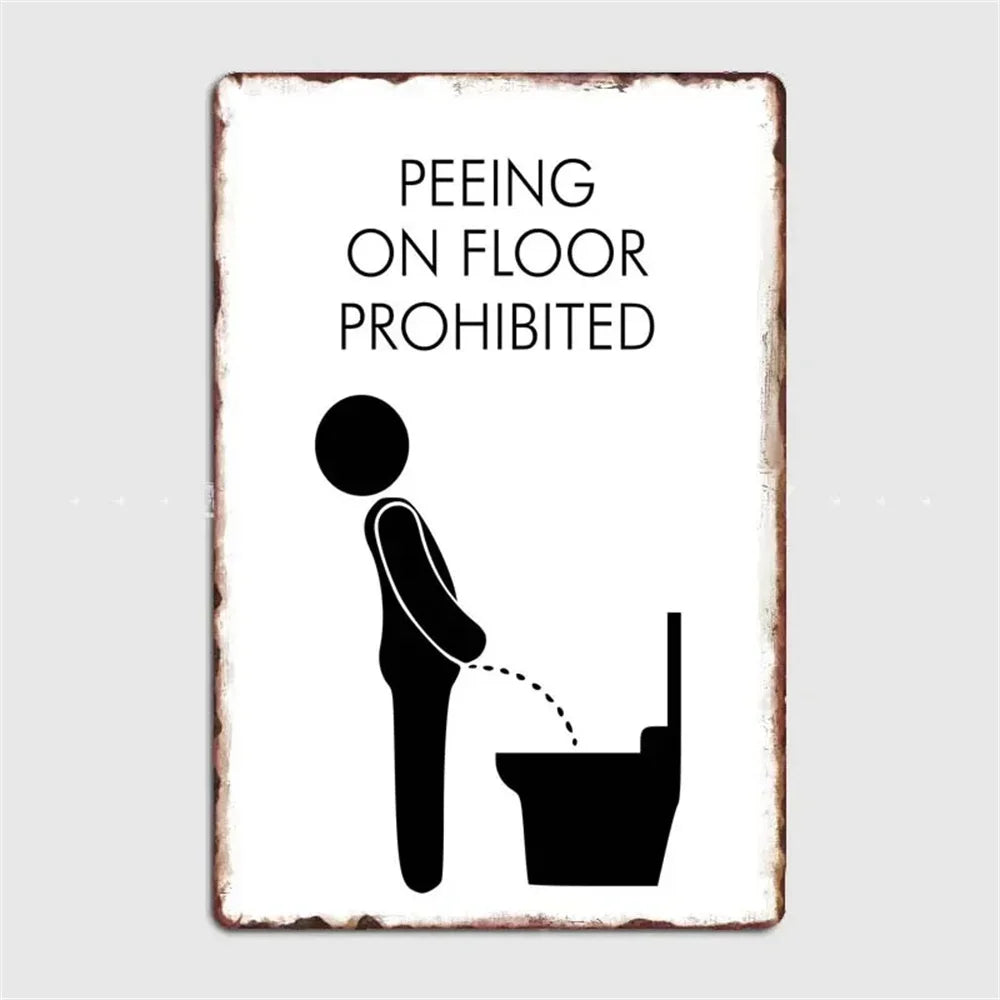 retro metal sign for fun wall decor - vue 17 sur 38