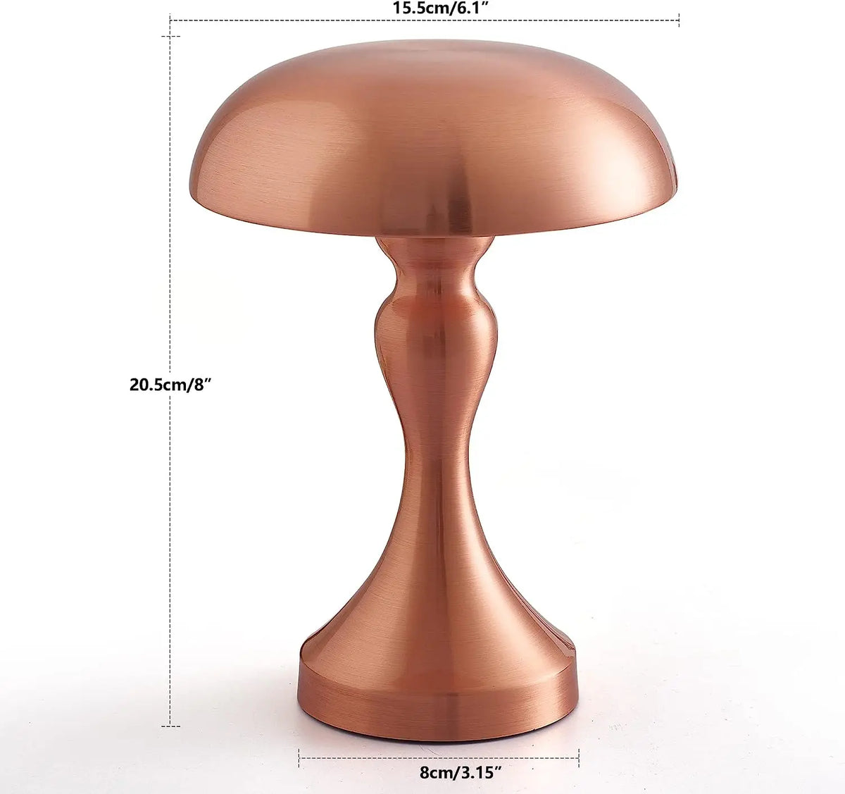 Led table lamp with touch sensor, rechargeable cordless night light - vue 8 sur 9