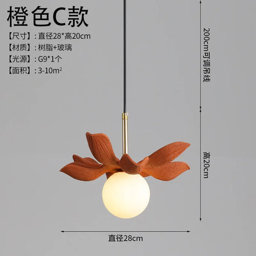 modern resin pendant light for elegant interior decoration - vue 15 sur 22