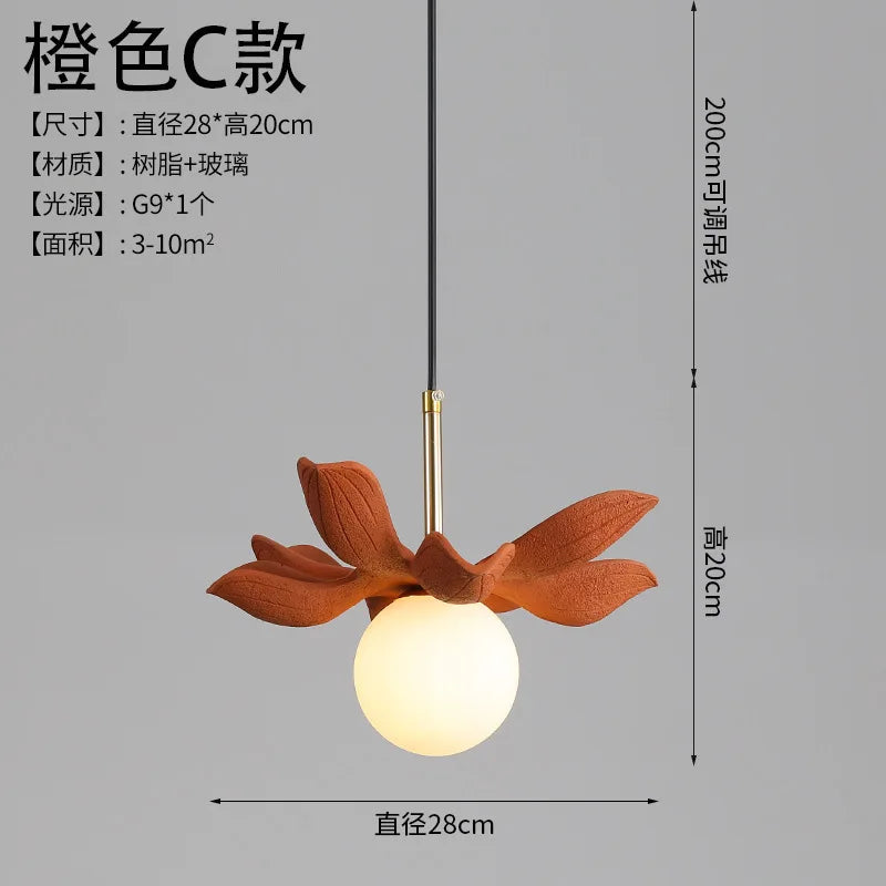 modern resin pendant light for elegant interior decoration - vue 14 sur 22