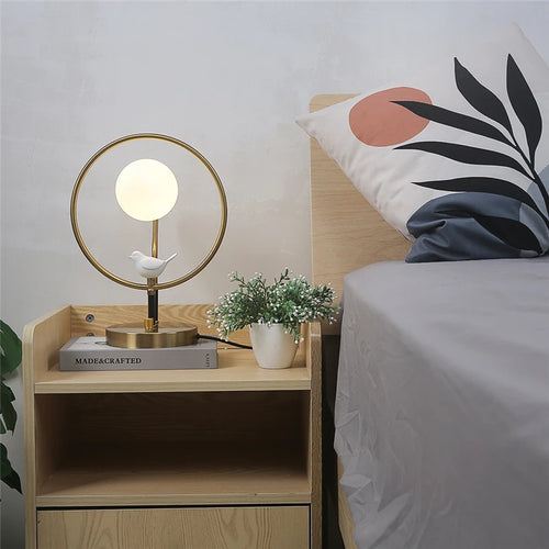 Nordic decorative glass floor lamp modern design with bulbs included - vue 5 sur 7