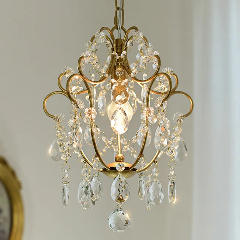 Modern decorative crystal LED pendant ceiling light