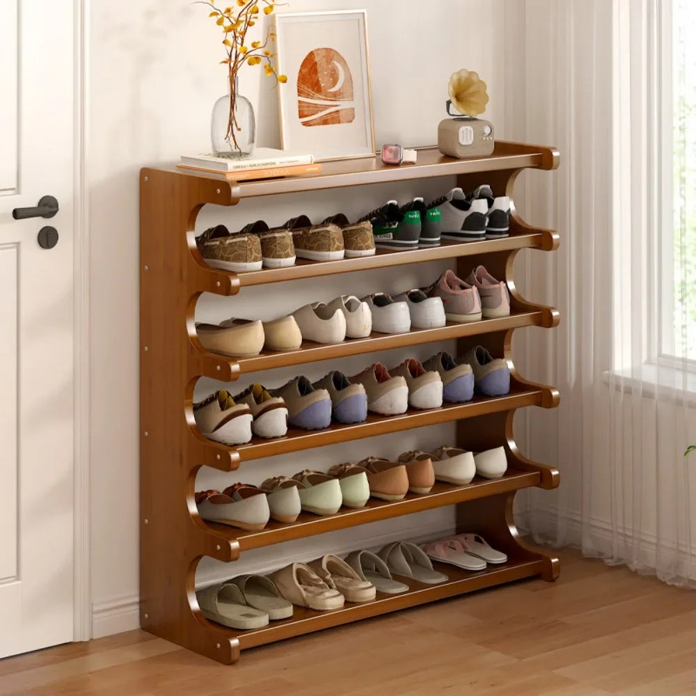 simple and space-saving indoor shoe rack