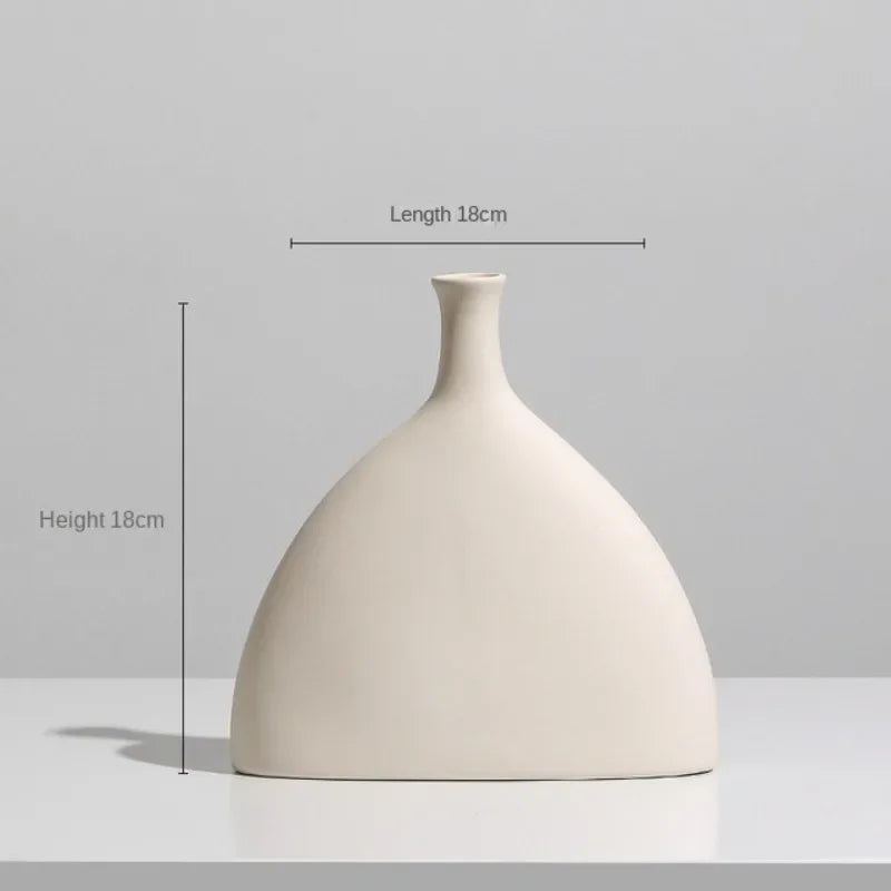 modern ceramic vase for dried flowers interior decoration