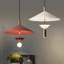 Modern indoor metal pendant light with soft illumination