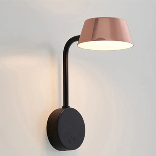 Modern rotating aluminium wall light with switch for indoor lighting - vue 2 sur 10