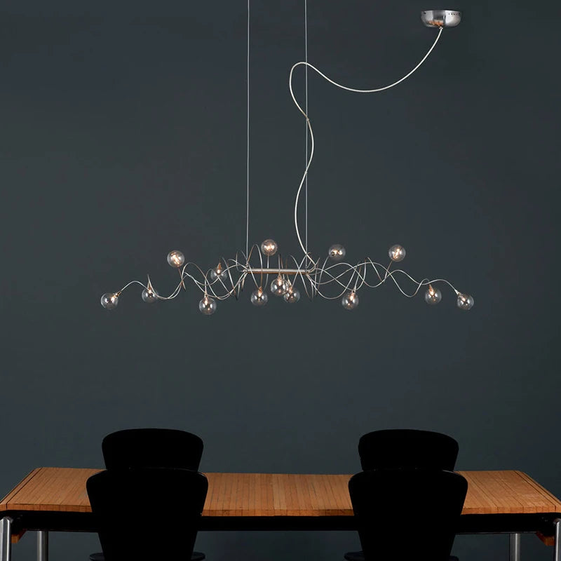 Creative Nordic glass chandelier for interior decoration - vue 5 sur 9