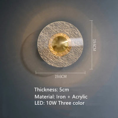 Acrylic flower LED wall light artistic indoor decoration - vue 8 sur 9