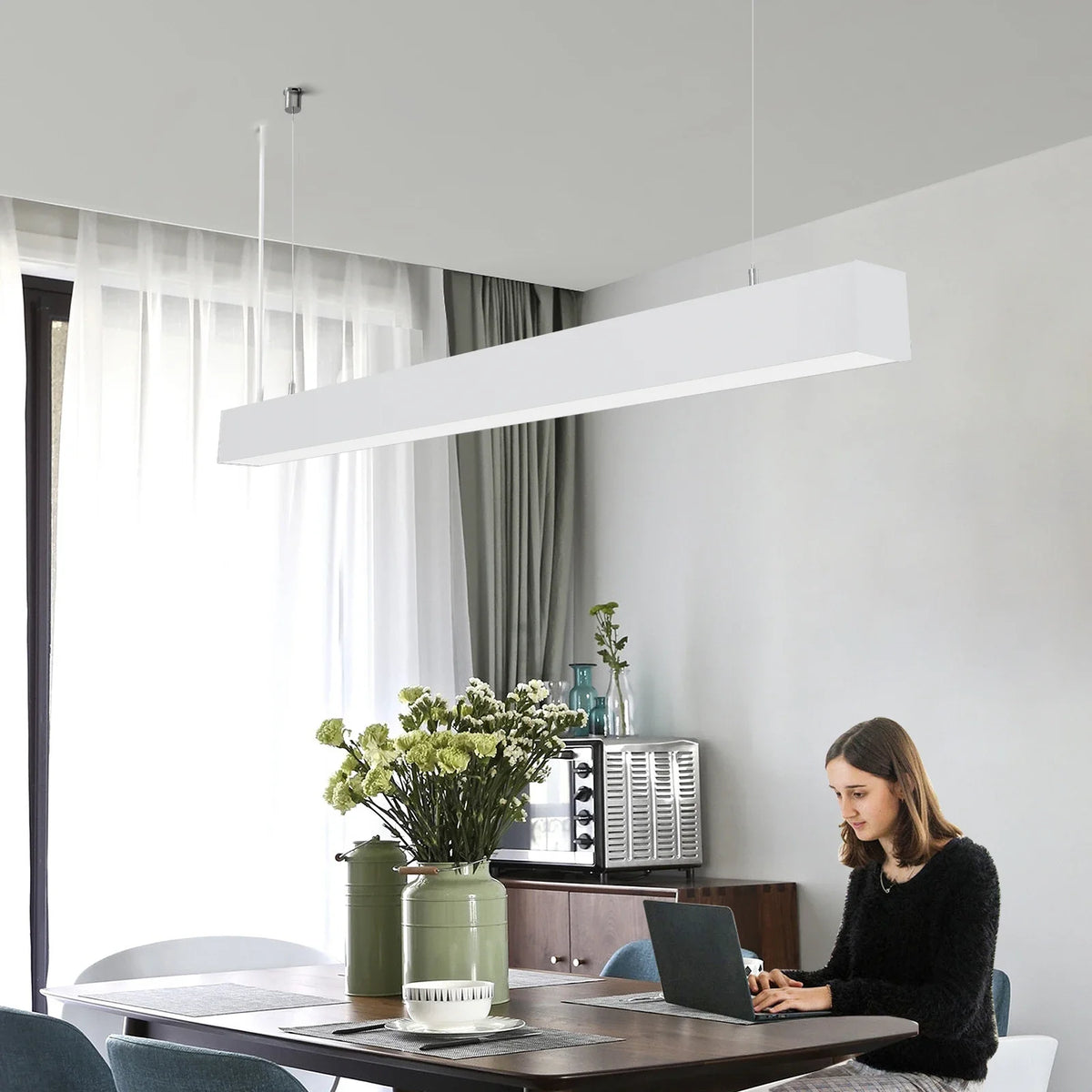 Adjustable pendant light for a modern and elegant interior - vue 4 sur 8