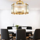 Modern luxury gold copper chandelier with LED lighting