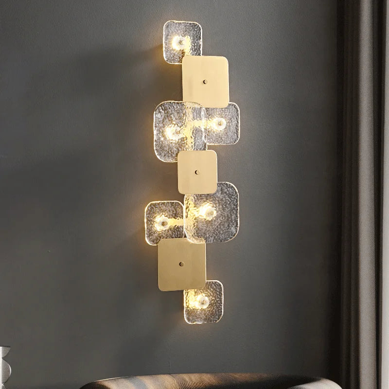 Designer copper LED wall light for modern decorative lighting