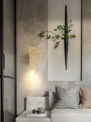 Wabi sabi marble LED wall light for interior decoration