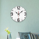 European style wooden wall clock silent for office and school