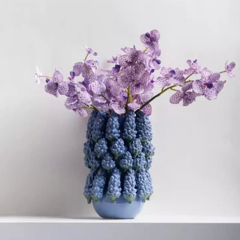 Ceramic Vase,Lemon Tomato Modern Simple Style Indoor Wedding Table Decoration,Creative Home Decorative Flower Arrangement - vue 6 sur 13