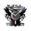 vinyl wall clock for nail and beauty salon