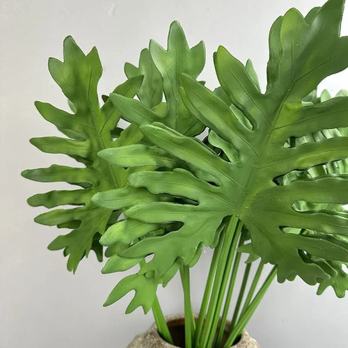 Set of 2 realistic touch artificial plants for indoor decoration - vue 6 sur 6