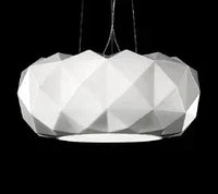 Modern glass pendant light with diamond cut for interior decoration