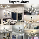 Nordic glass chandelier for elegant interior decoration