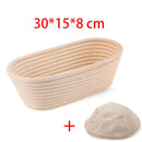 Handmade natural rattan bread proofing basket for sourdough fermentation