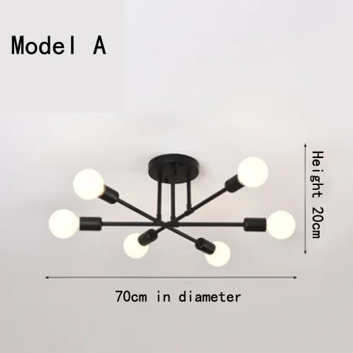 Modern classic branch ceiling light