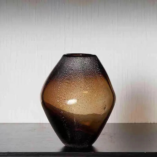 transparent glass vase for flowers and terrarium elegant decoration - vue 5 sur 8