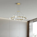 Modern minimalist glass pendant light with creative LED lighting
