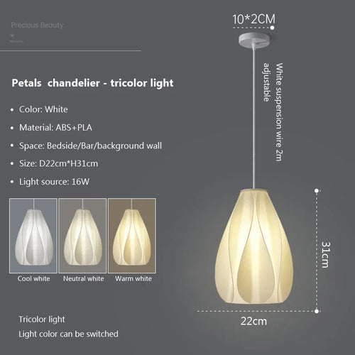 Nordic 3d pendant light for home decoration - vue 16 sur 16