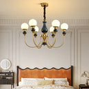 Nordic glass chandelier for a romantic and cosy interior