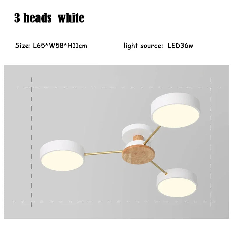Modern creative LED ceiling light for interior decoration - vue 22 sur 25