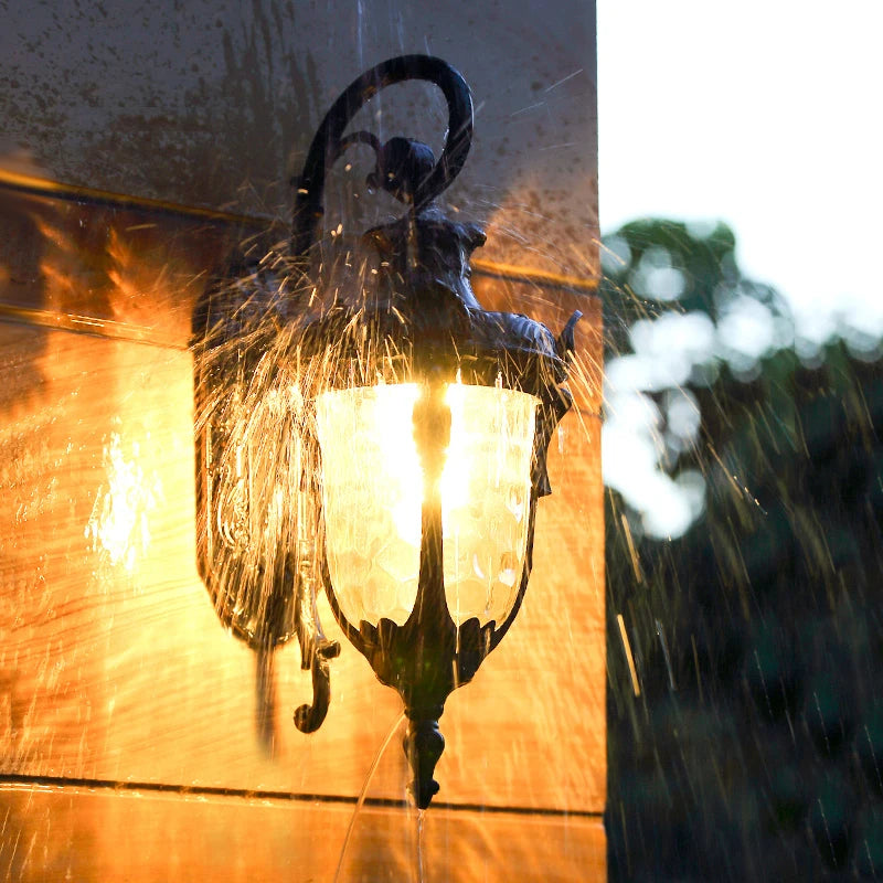 Retro American style outdoor wall light waterproof O Garden Lights - vue 5 sur 9