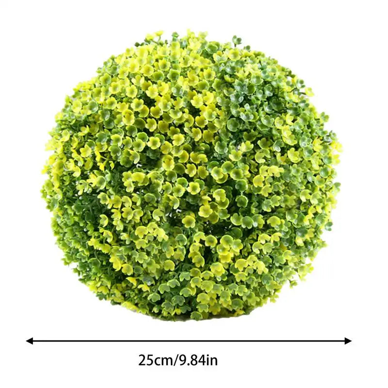 Artificial grass topiary balls for outdoor decoration - vue 5 sur 14