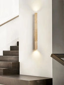 Long stone LED wall light